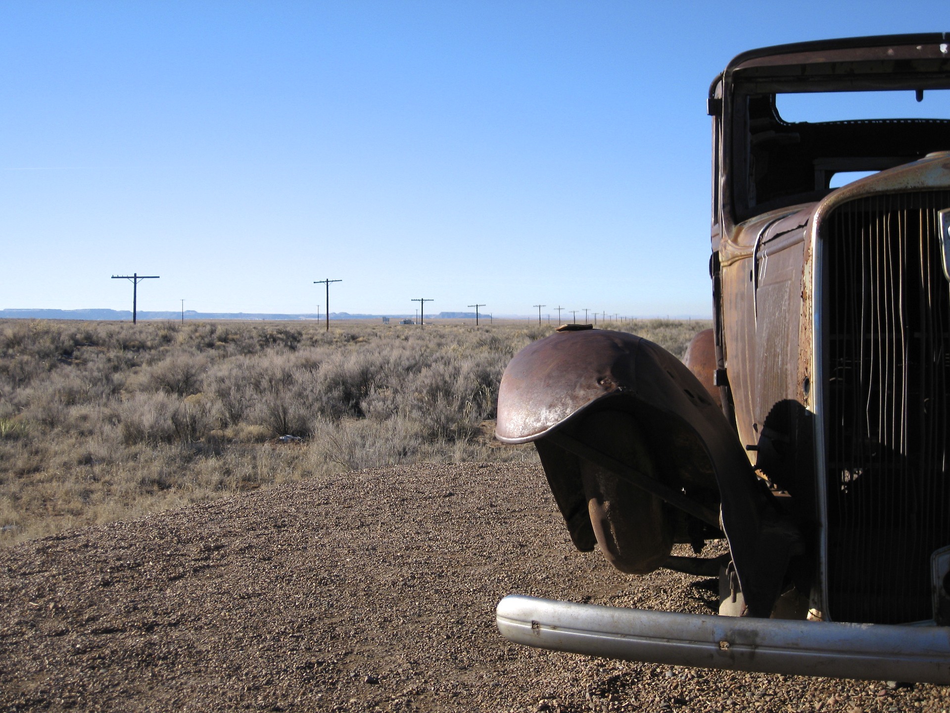 Route 66 and a Studebaker